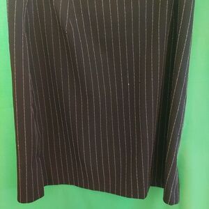 Pin stripped mini skirt